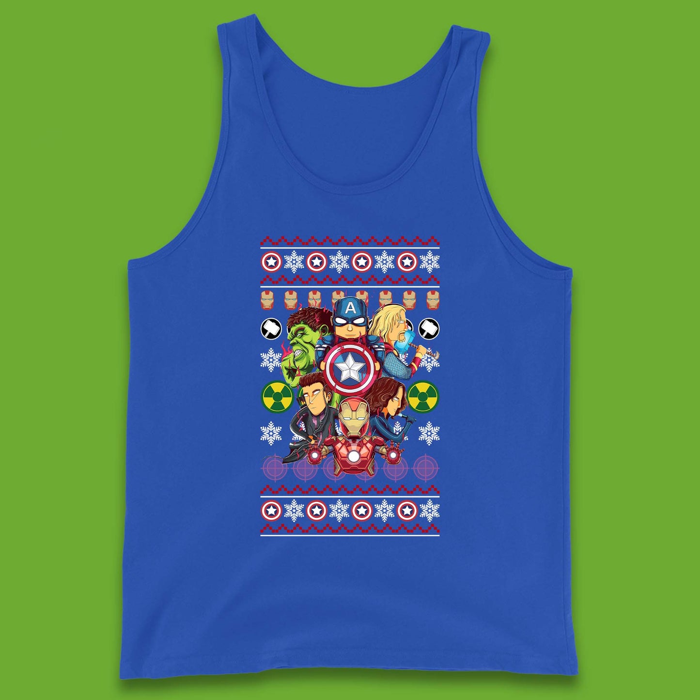 Christmas Avengers Superheroes Tank Top