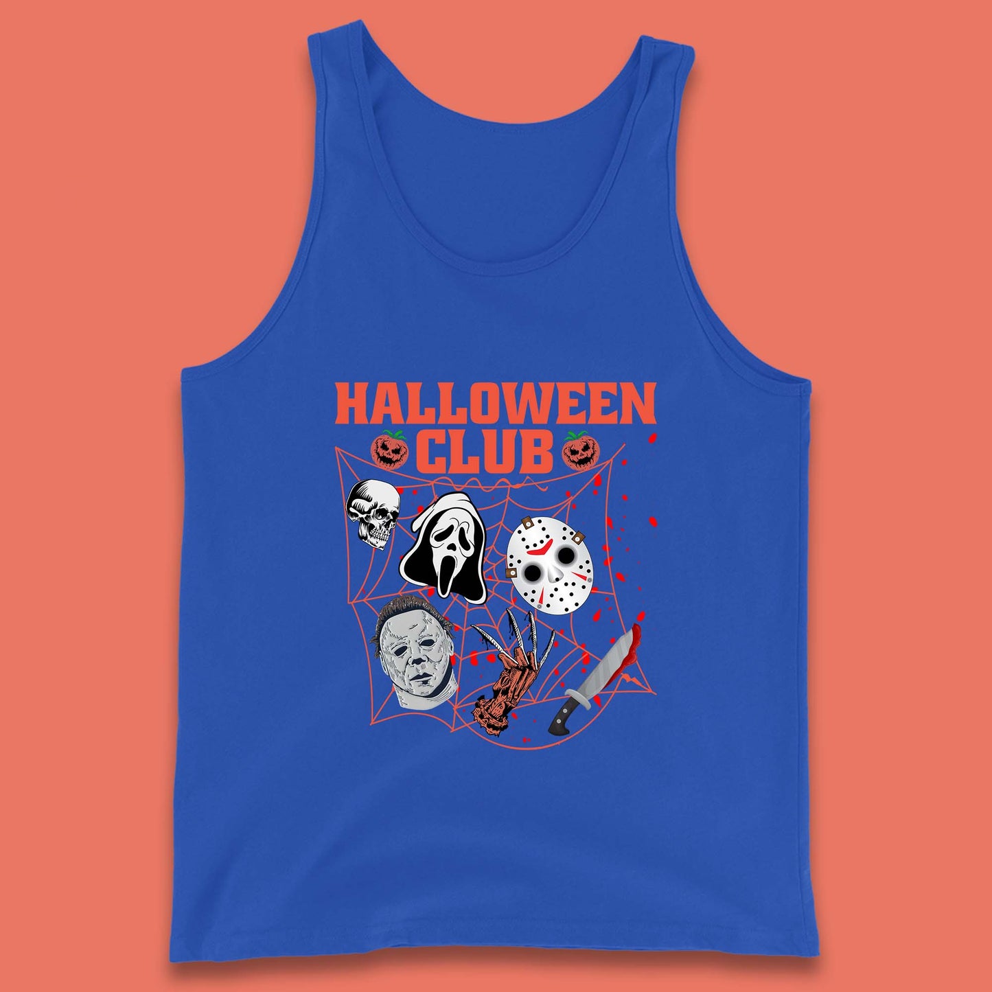 Halloween Club Horror Scary Friends Halloween Horror Movie Characters Tank Top