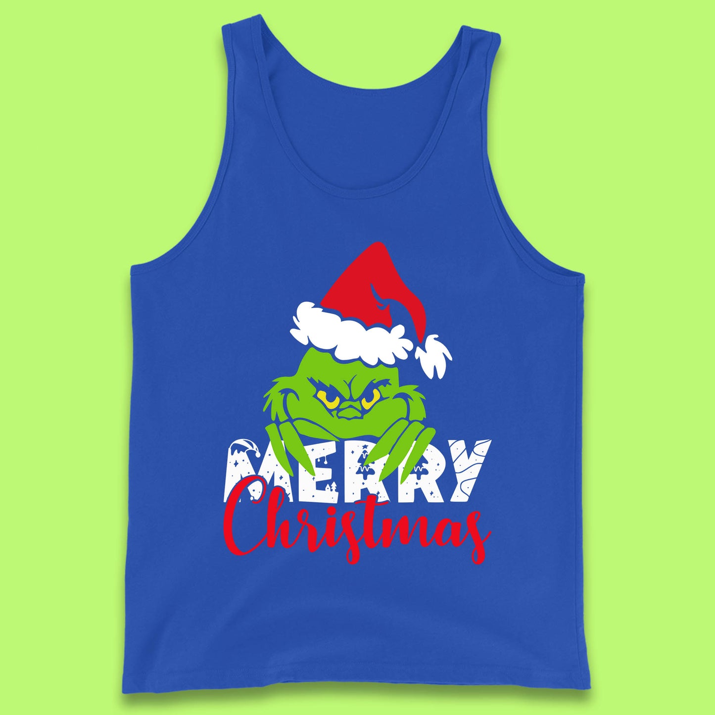 merry christmas grinch tank top