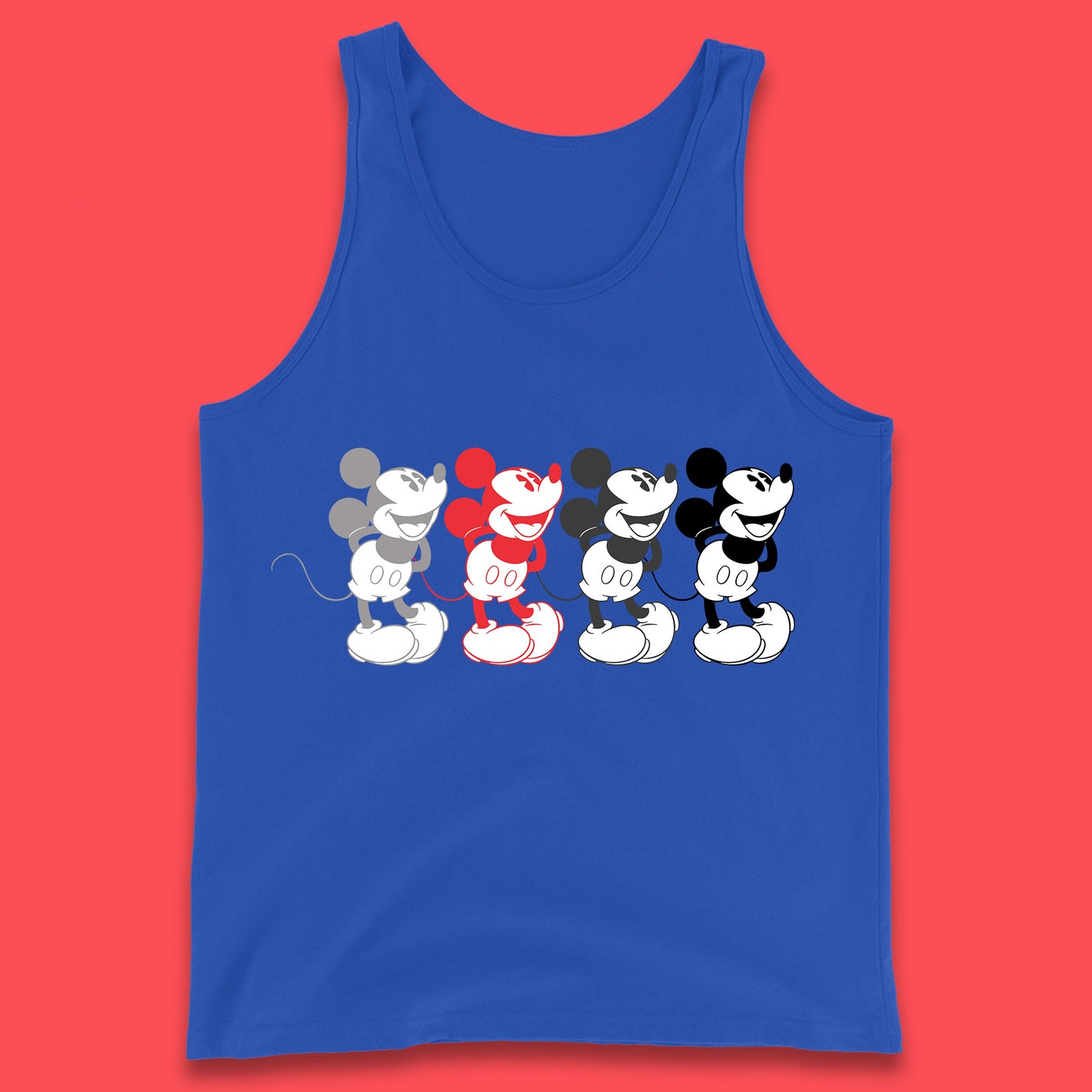 Disney Mickey Mouse Minnie Mouse Face Cartoon Character Disneyland Vacation Trip Disney World Tank Top