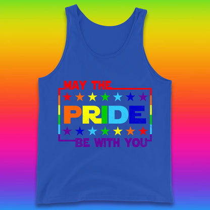 May The Pride Be With You LGBTQ Pride Month Rainbow Star Wars LGBT Pride Tank Top