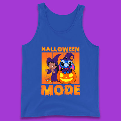 Halloween Mode Disney Lilo & Stitch Halloween Pumpkin Witch Hat Stitch Spooky Disneyland Trip Tank Top