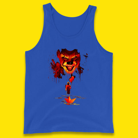 IT Clown Pennywise Halloween Horror Movie Character Serial Killer Clown Costume Tank Top