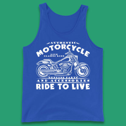 Motorcycle Ride To Live Tank Top