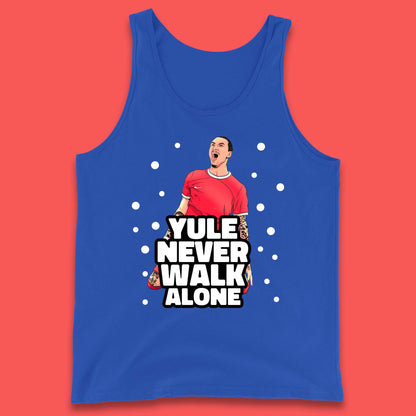 Yule Never Walk Alone Footballer Christmas Tank Top