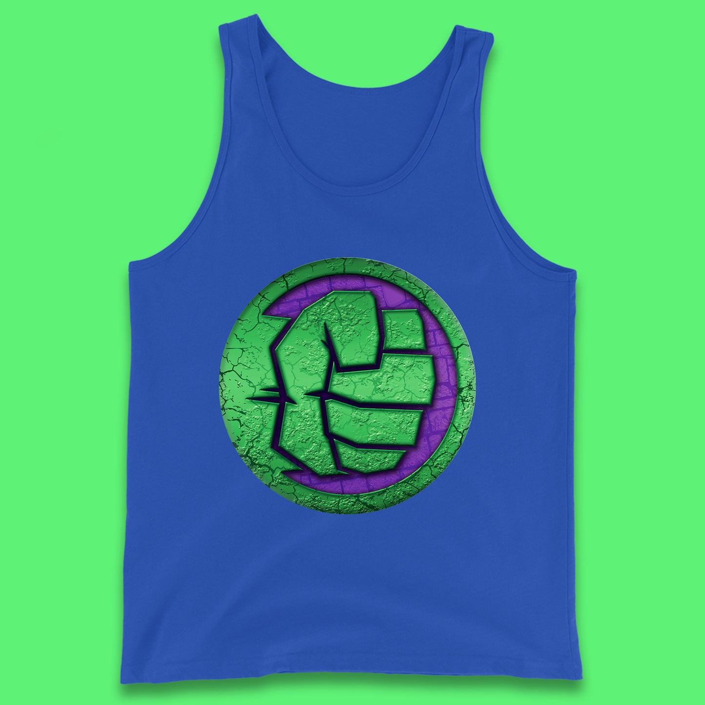 Marvels Avengers The Incredible Hulk Smash Fist Circle Logo Hulk Giant Man Hulk Superhero Movies Tank Top