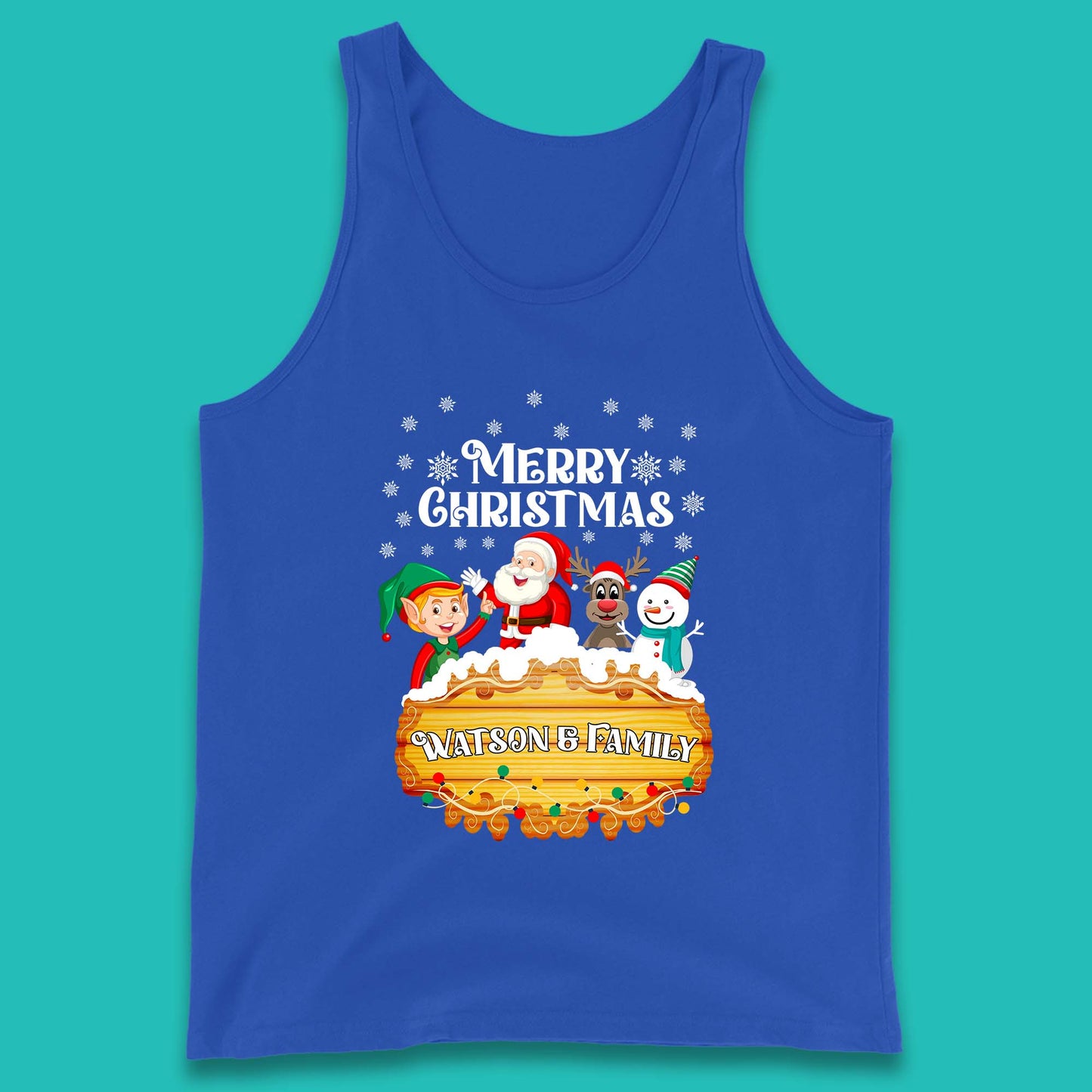 watson family christmas tank top