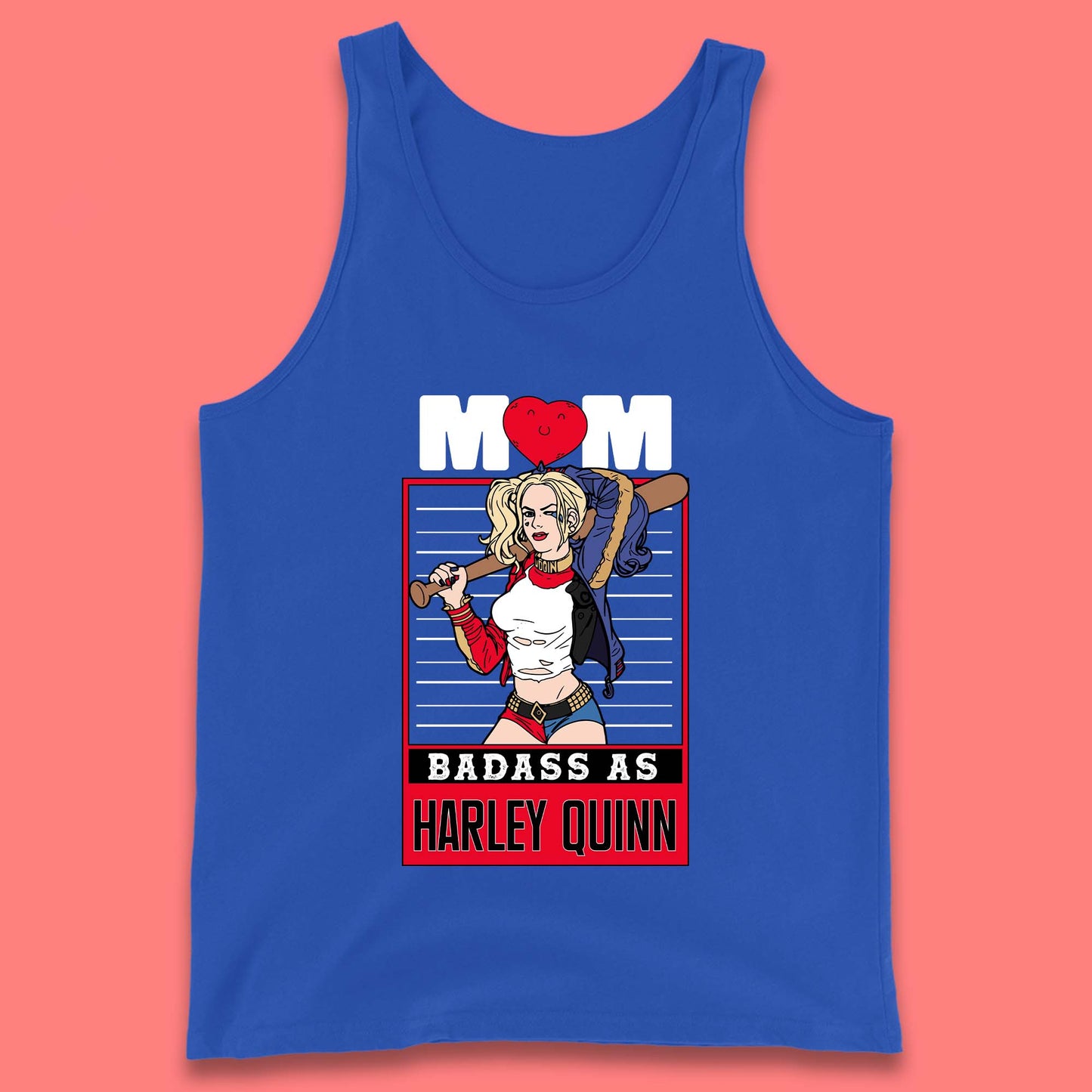 Mom Badass as Harley Quinn Tank Top