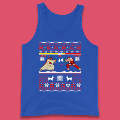 Jesus Vs Santa KO Christmas Tank Top