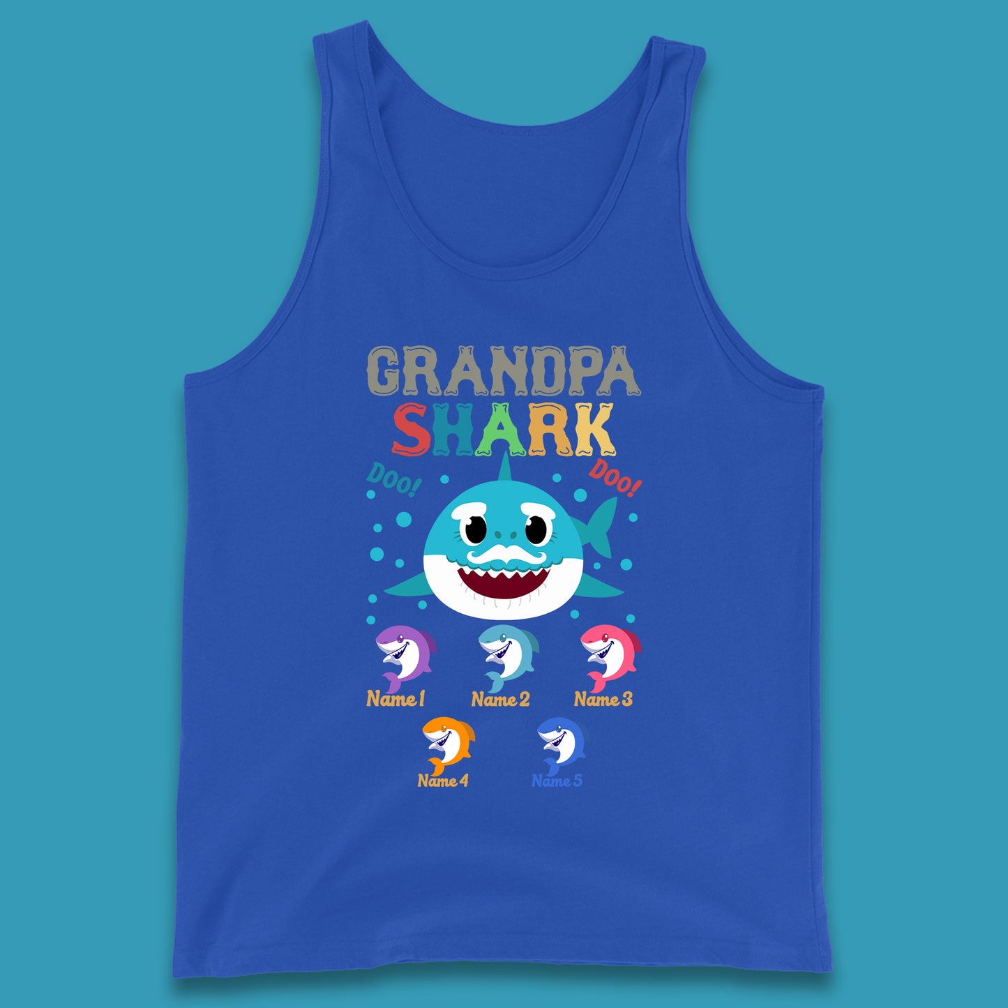 Personalised Grandpa Shark Tank Top