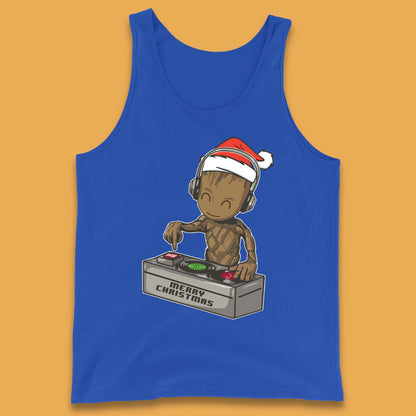 Baby Groot DJ Christmas Tank Top