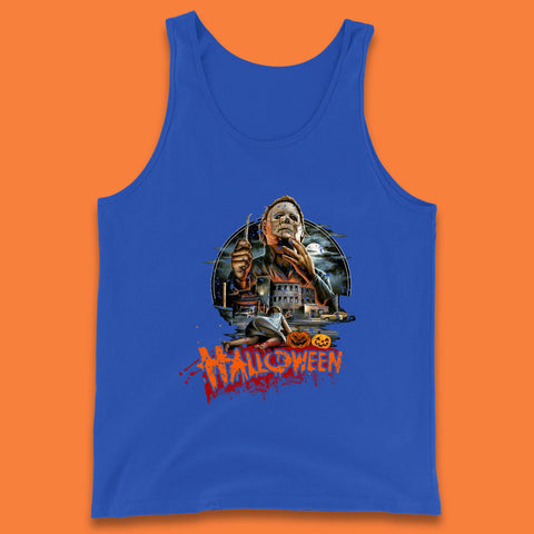 Halloween II The Nightmare Isn't Over Vintage Halloween Movie Poster Micheal Myers Horror Character Tank Top
