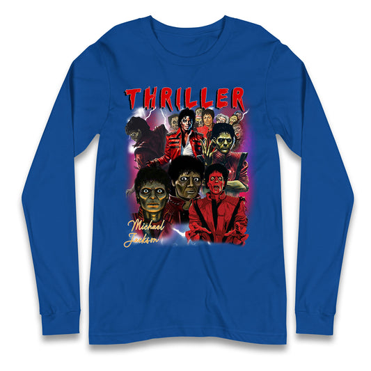 Michael Jackson Thriller Halloween Bootleg Long Sleeve T Shirt