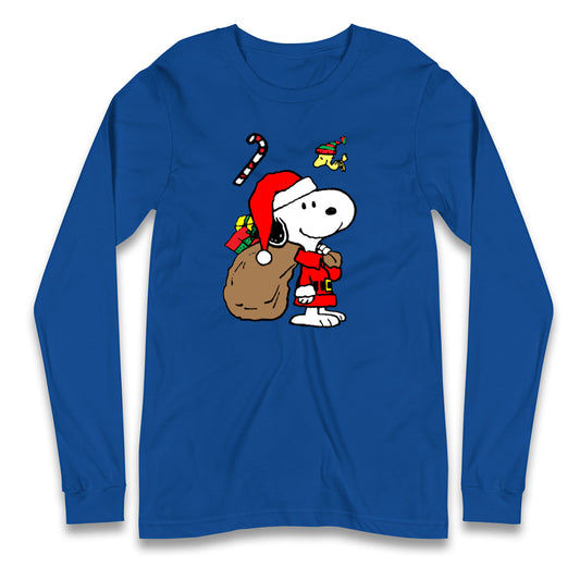 snoopy christmas long sleeve t shirt