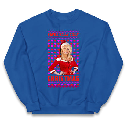 Merry Christmas Dolly Parton Kids Jumper