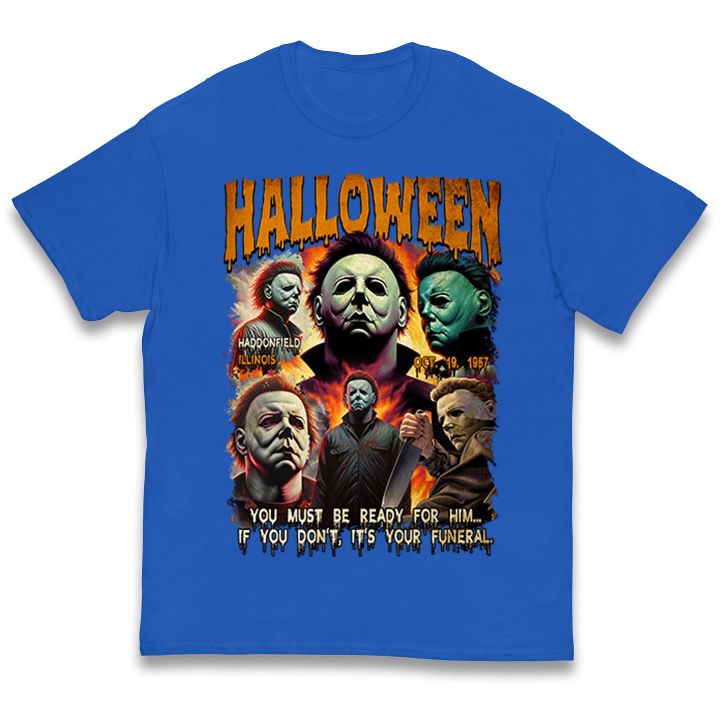 Michael Myers Horror Halloween Bootleg Kids T Shirt