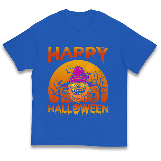 Happy Halloween Pumpkin Witch T Shirt
