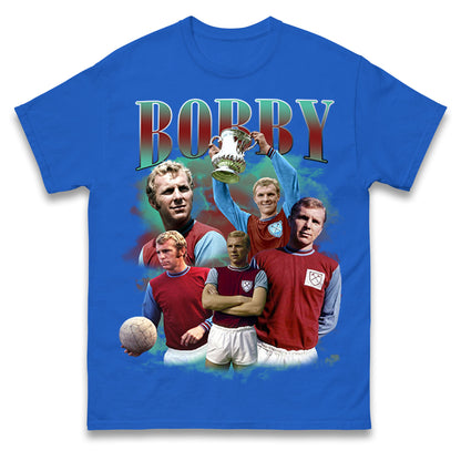 Retro Bobby Moore Bootleg Football T Shirt