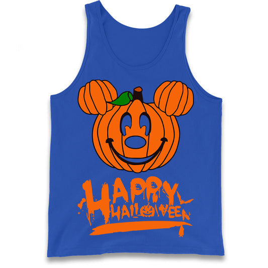 Mickey Mouse Pumpkin Happy Halloween Tank Top