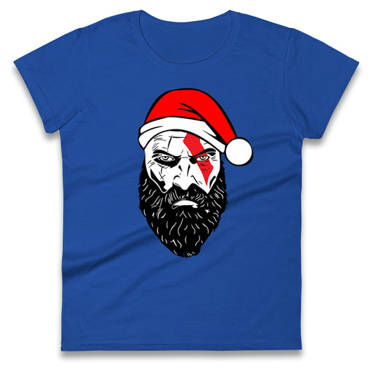 kratos christmas womens t shirt