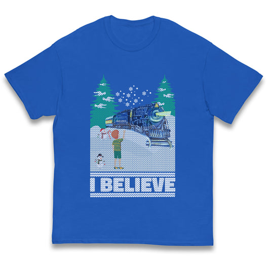 I Beleive Polar Express Christmas Kids T Shirt