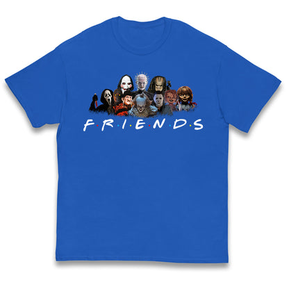 Horror Characters Friends Halloween Kids T Shirt