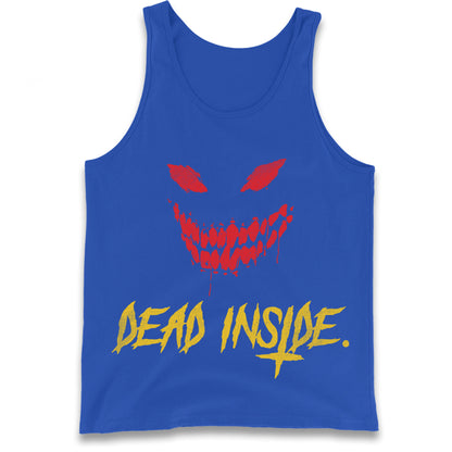 Horror Face Dead Inside Halloween Tank Top