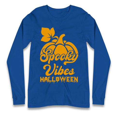 Spooky Vibes Halloween Long Sleeve T Shirt