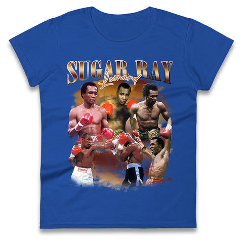 Sugar Ray Leonard Womens t shirt