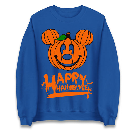 Mickey Mouse Pumpkin Happy Halloween Unisex Sweatshirt