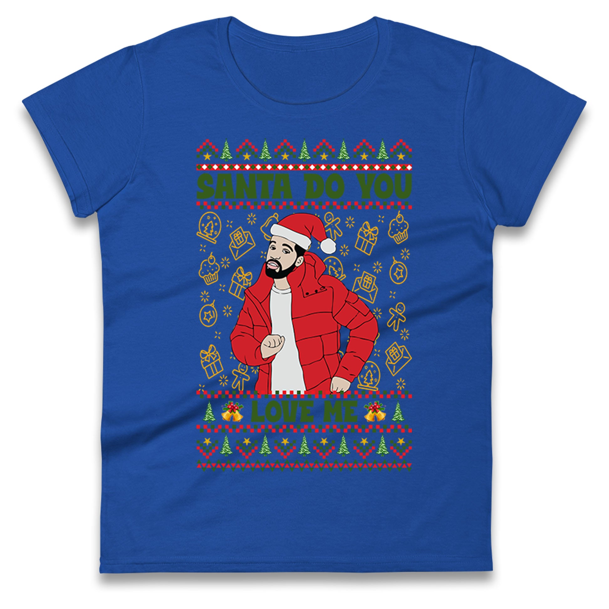 drake christmas womens t shirt