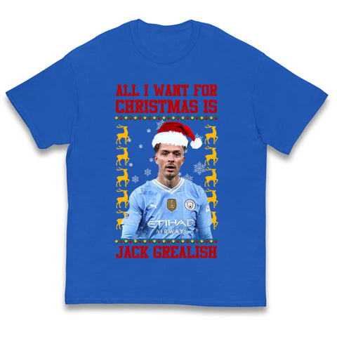 Jack Grealish Christmas Kids T Shirt