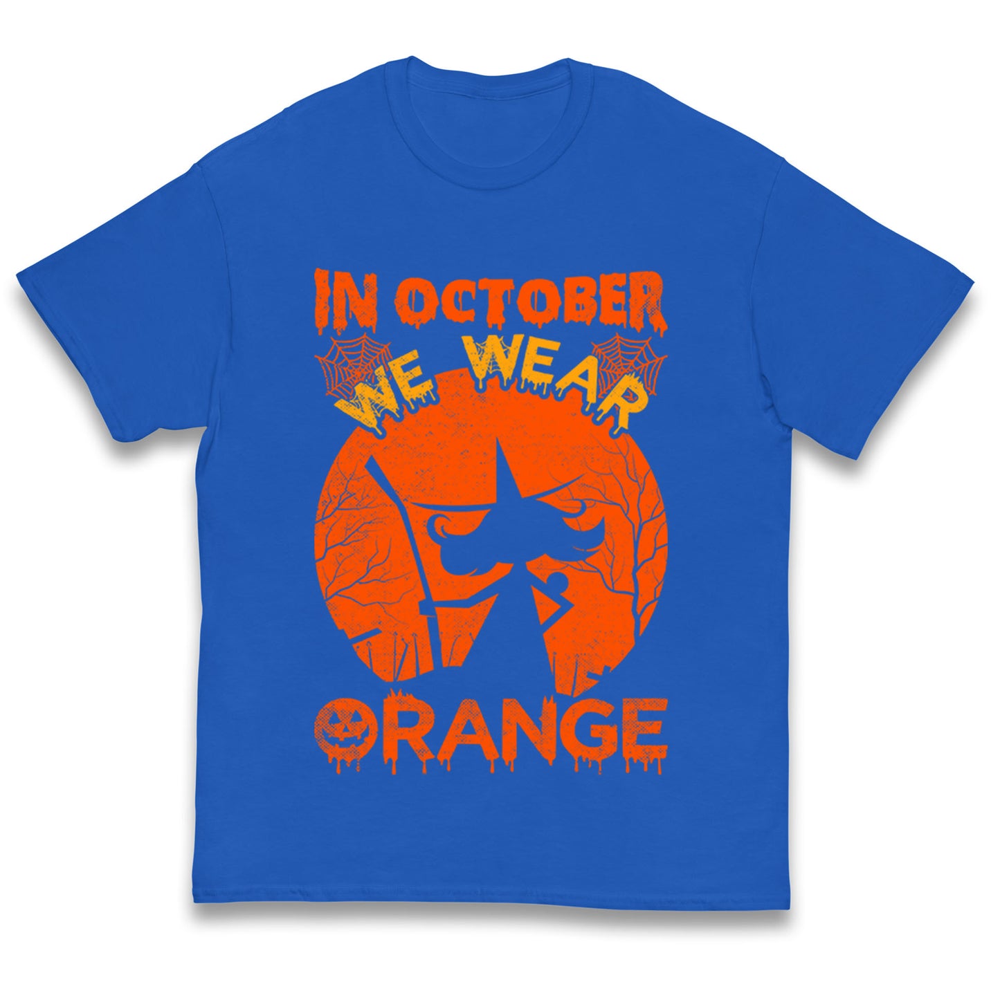 In October We Wear Orange Halloween T Shirt
