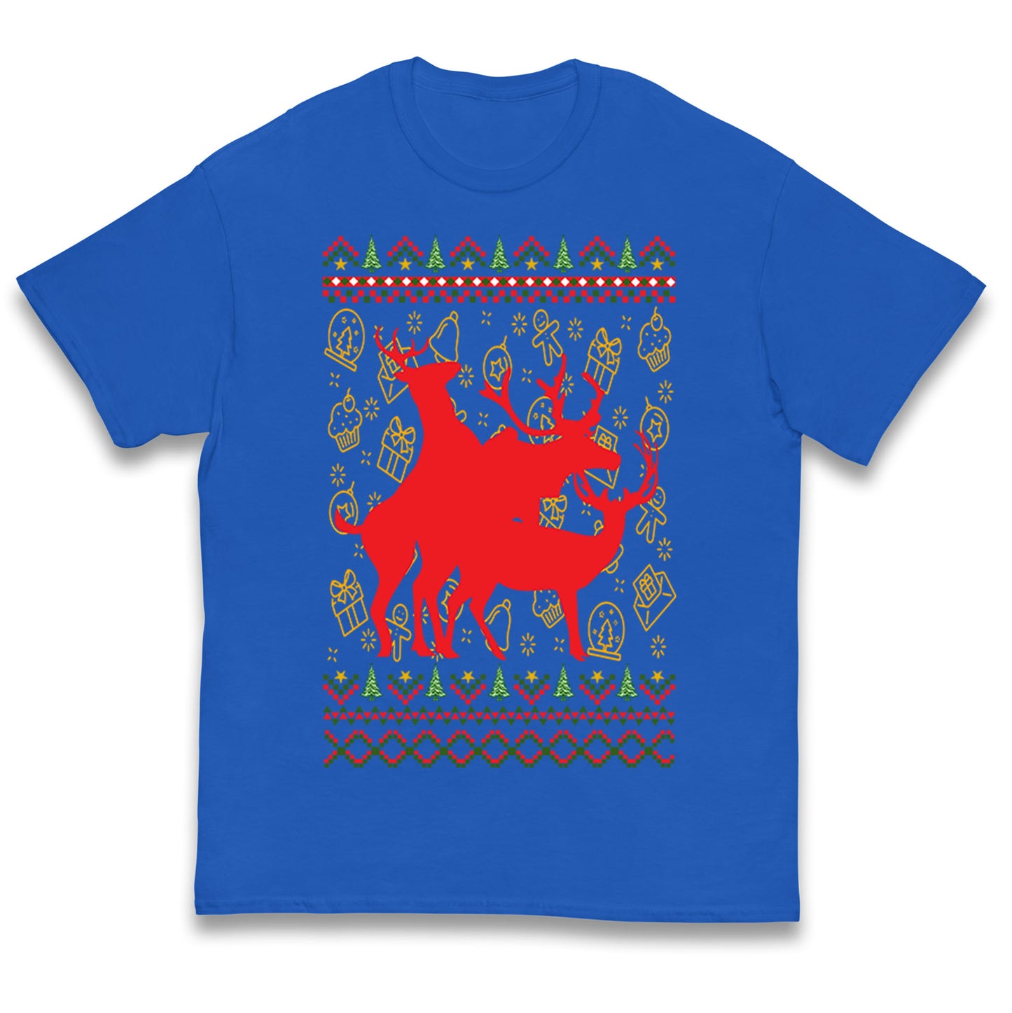 Reindeer Making Fun Christmas T Shirt