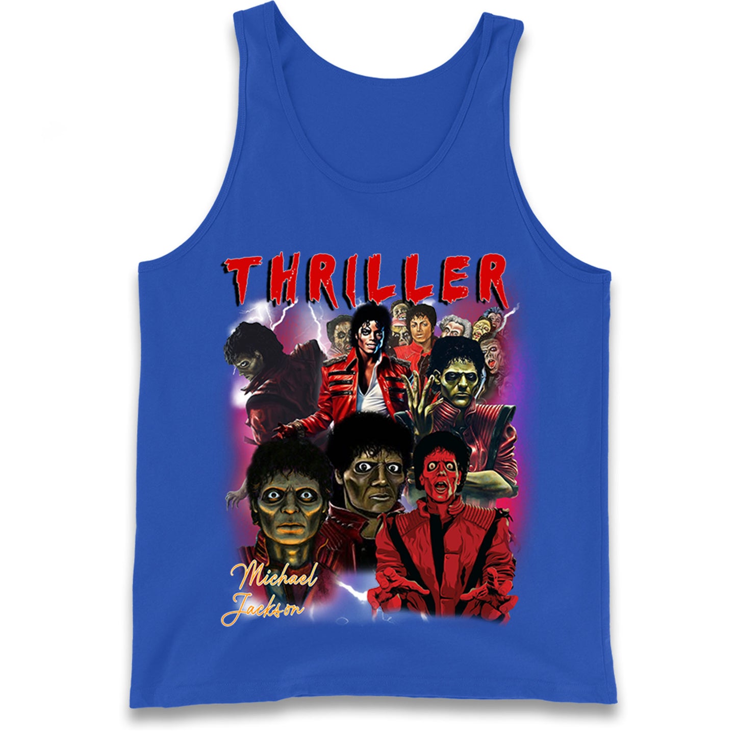 Michael Jackson Thriller Halloween Bootleg Tank Top