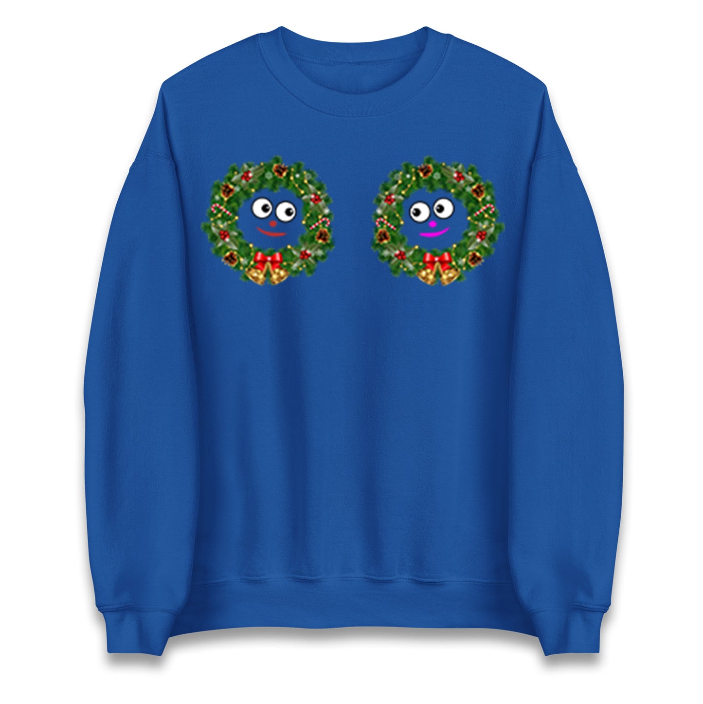 Christmas Decoration Rings Smiley Funny Sweatshirt