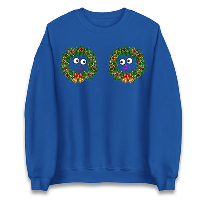 Christmas Decoration Rings Smiley Funny Sweatshirt