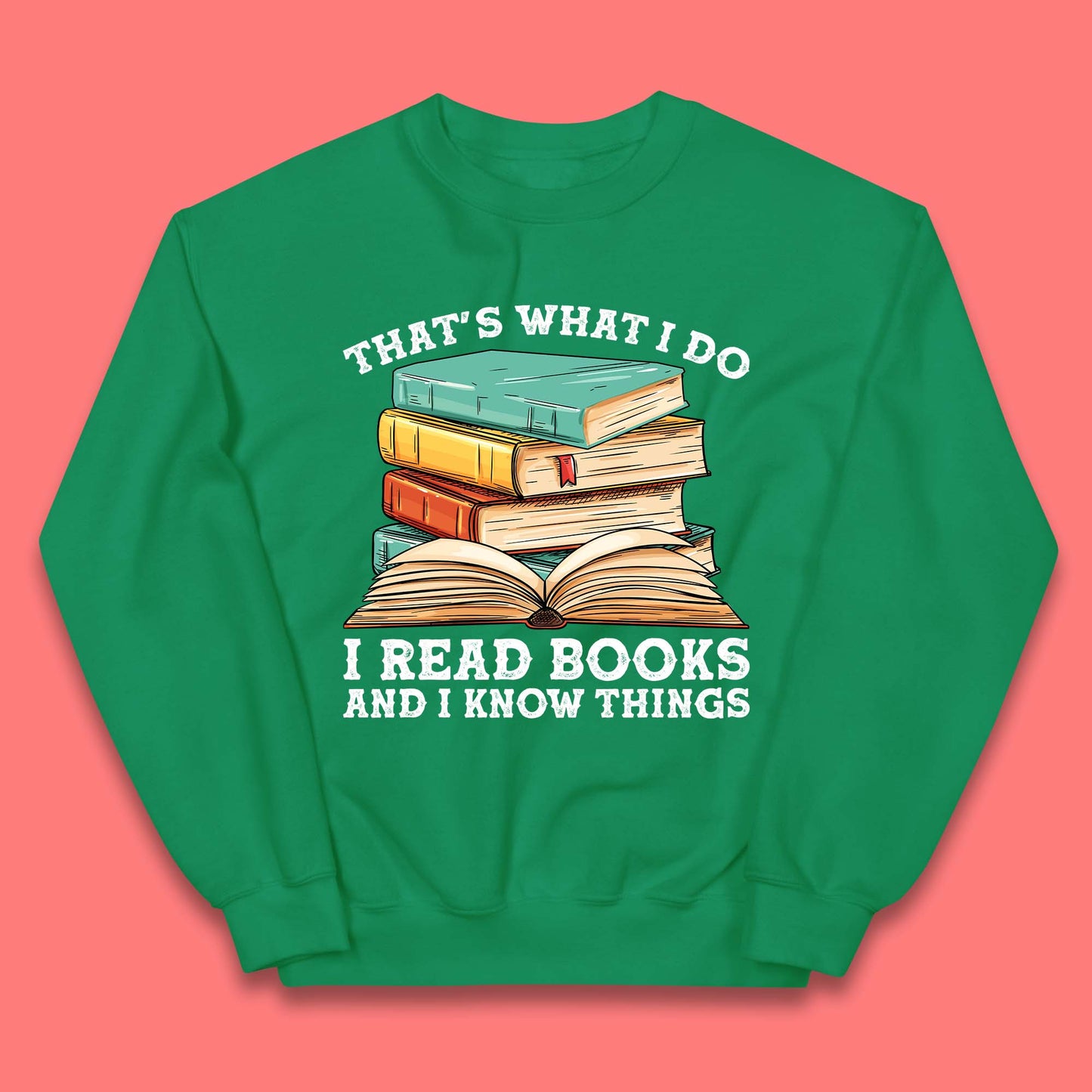 Books Reading Kids Sweatshirt