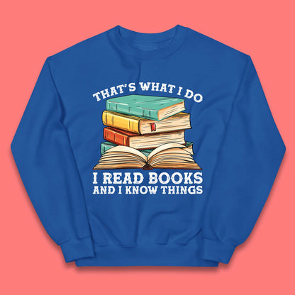 Books Reading Kids Sweatshirt