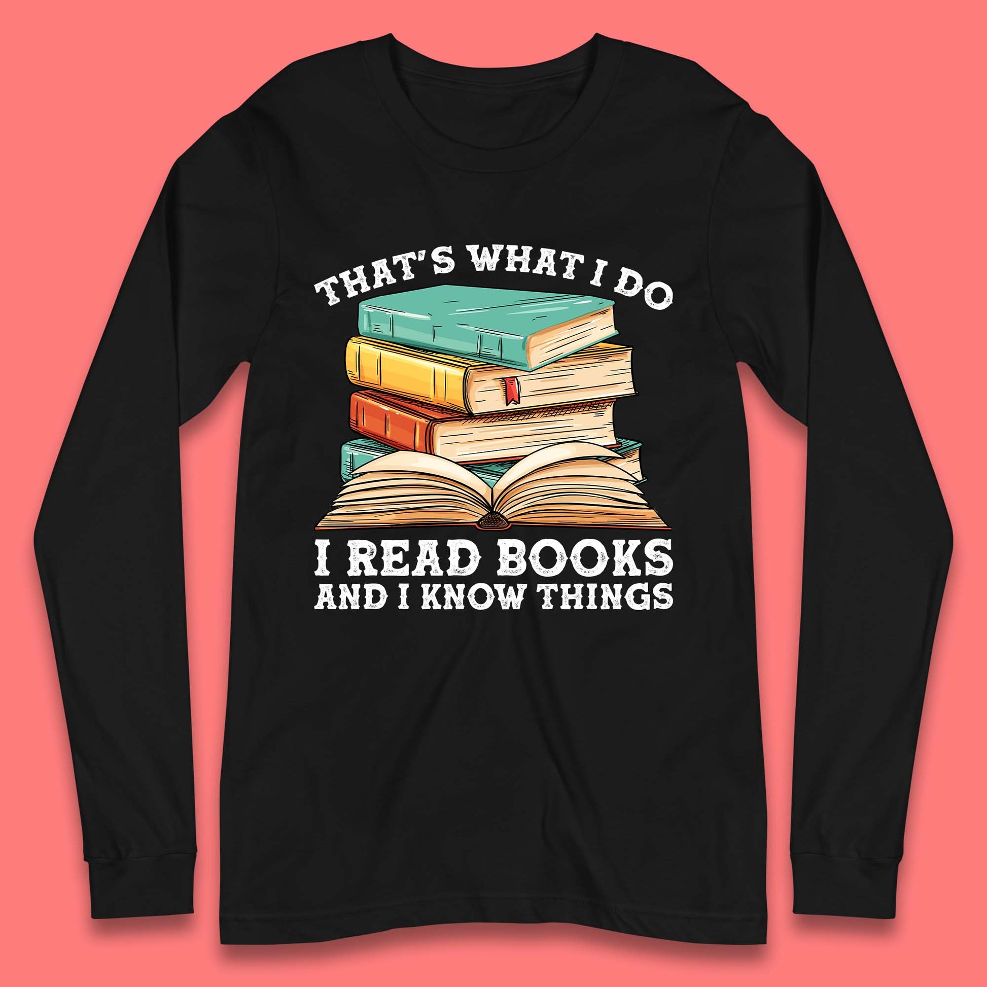 Books Reading Long Sleeve T-Shirt