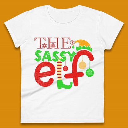 The Sassy Elf Christmas Womens T-Shirt