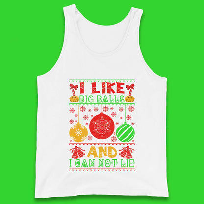 funny balls christmas tank top