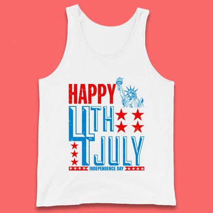 Happy 4th Of July Independence Day Statue Of Liberty Patriotic Celebration Tank Top