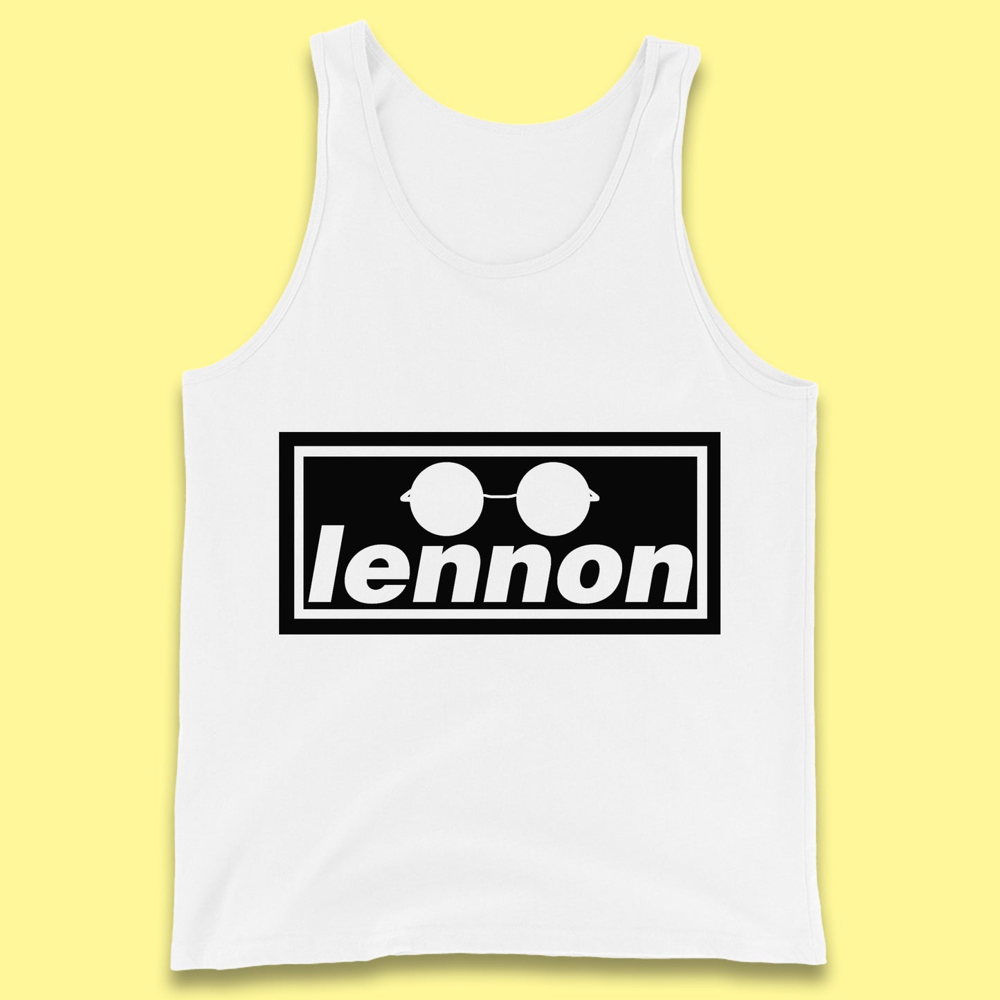 Lennon British Beatles Band John Lennon Singer Songwriter Musician Lennon Glasses Tank Top