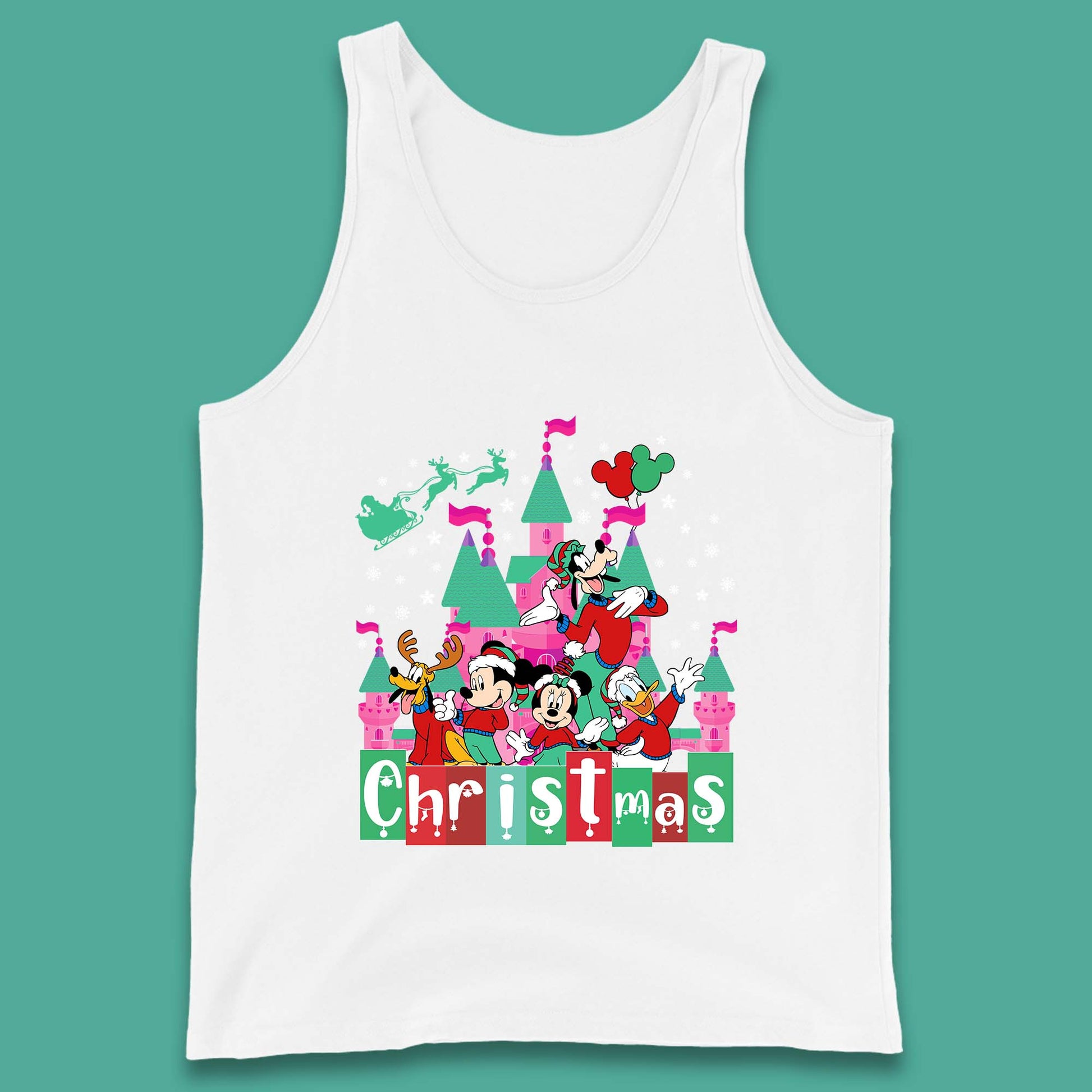 christmas disneyland tank top