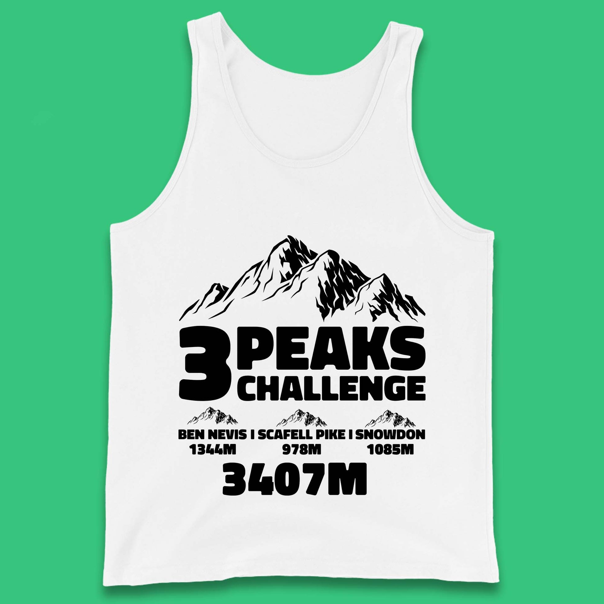 3 Peaks Challenge Hiking T Shirt