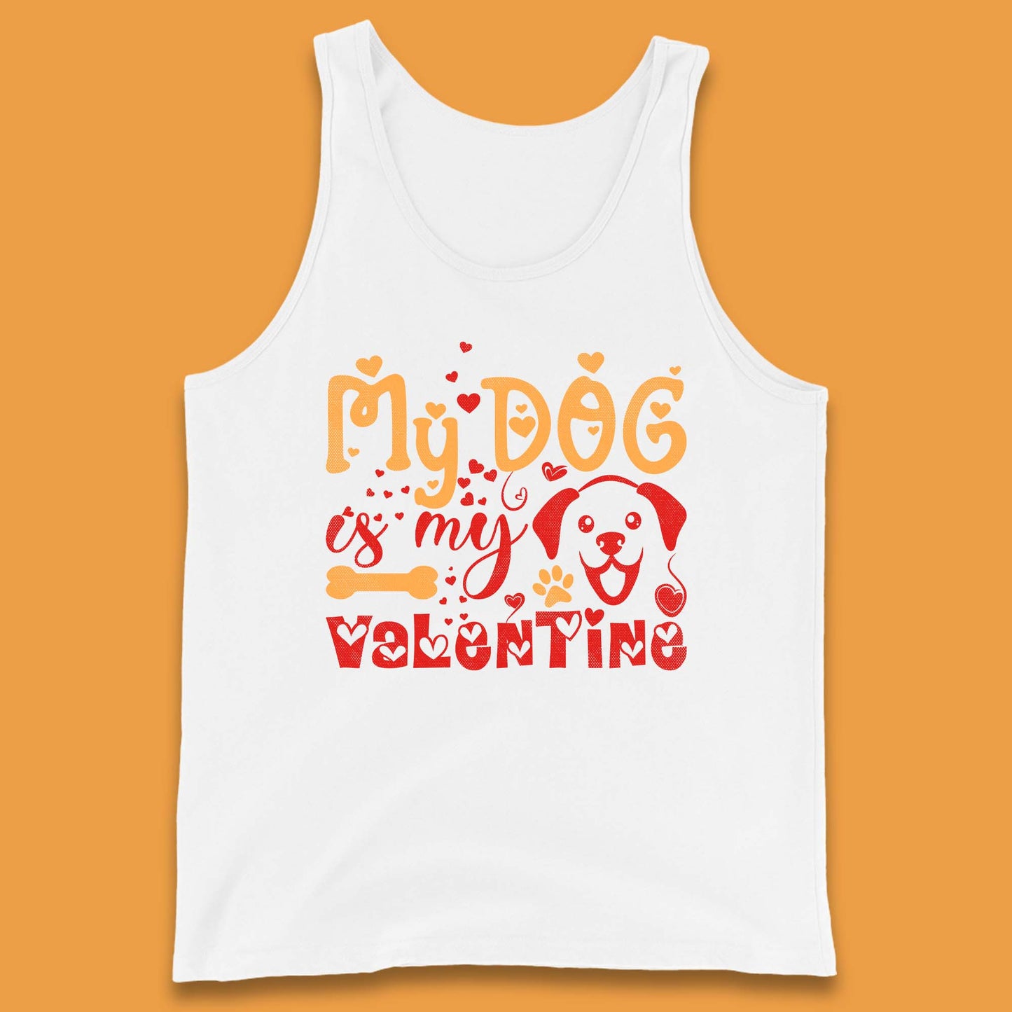 My Dog Is My Valentine Tank Top