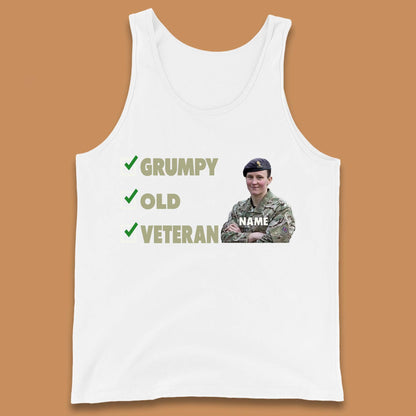 Personalised Grumpy Old Veteran Tank Top