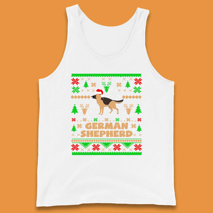 German Shepherd Dog Christmas Tank Top