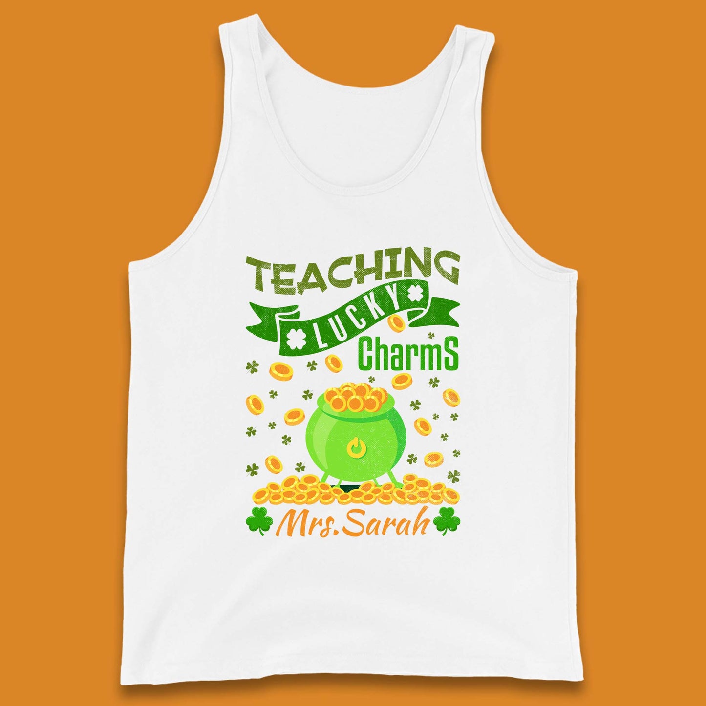 Personalised Teaching Lucky Charm Tank Top